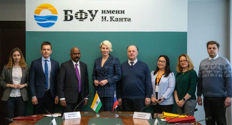 Russia’s Immanuel Kant Baltic Federal University strengthen the collaboration with its Indian partners