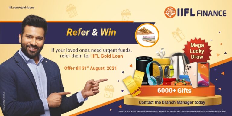 IIFL Finance launches “Gold Loan Refer & Win” scheme