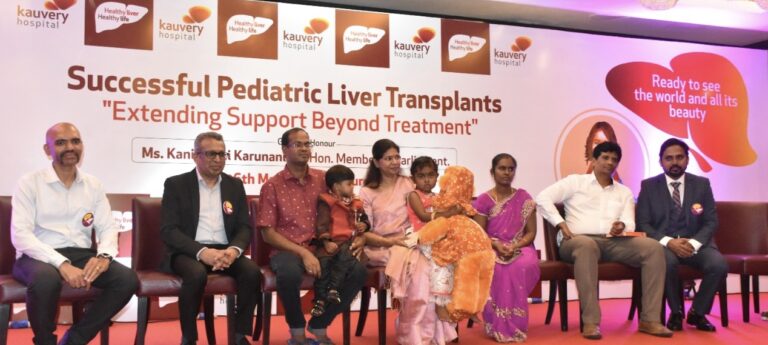 Kauvery Hospital performs successful pediatric liver transplants 