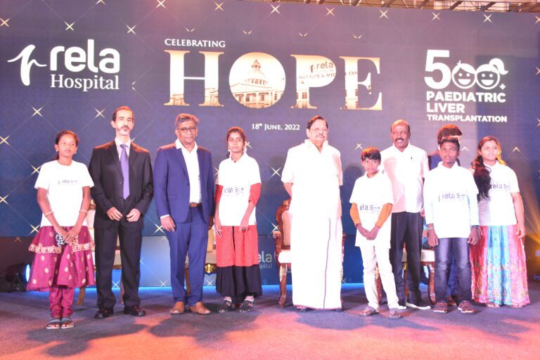 Prof Rela and team creates a new milestone, performed 500+ Paediatric Liver Transplantation in Chennai