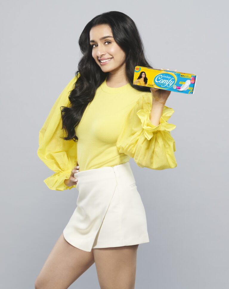 Comfy sanitary pads offer 80% better absorption in a new campaign featuring Shraddha Kapoor, empowering women to unveil #ThePowerToBeYou 