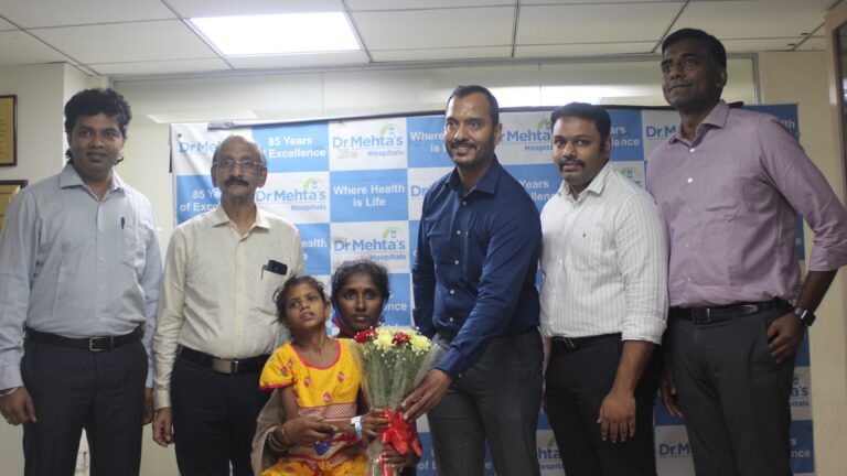 A 9-year-Old Girl was treated Successfully for the Rare Spinal Defect at Dr Mehta’s Hospitals through Crowdfunding 