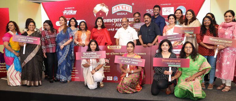 The 5th Season of Sakthi Masala ‘Homepreneur Awards 2022’ Launched in the City Today 