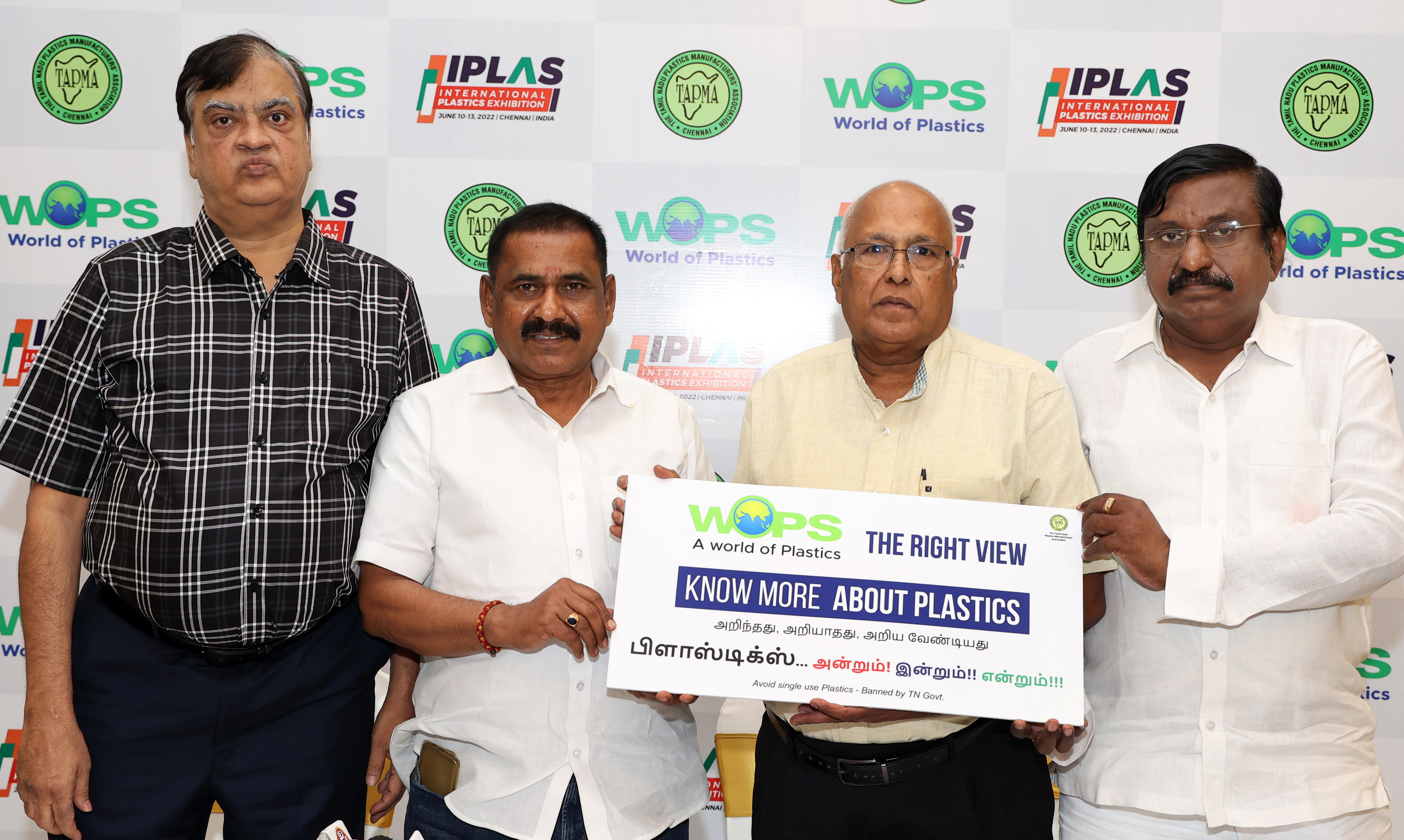 TAPMA to Organise International Plastics Exhibition – IPLAS 2022 – to Give a Fillip to Tamil Nadu’s Plastics Processing Industry  