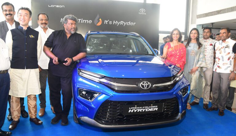 Lanson Brings Toyota’s Urban Cruiser Hyryder, the First and Only Self-charging Strong-Hybrid Electric B-SUV in India, to Chennai  