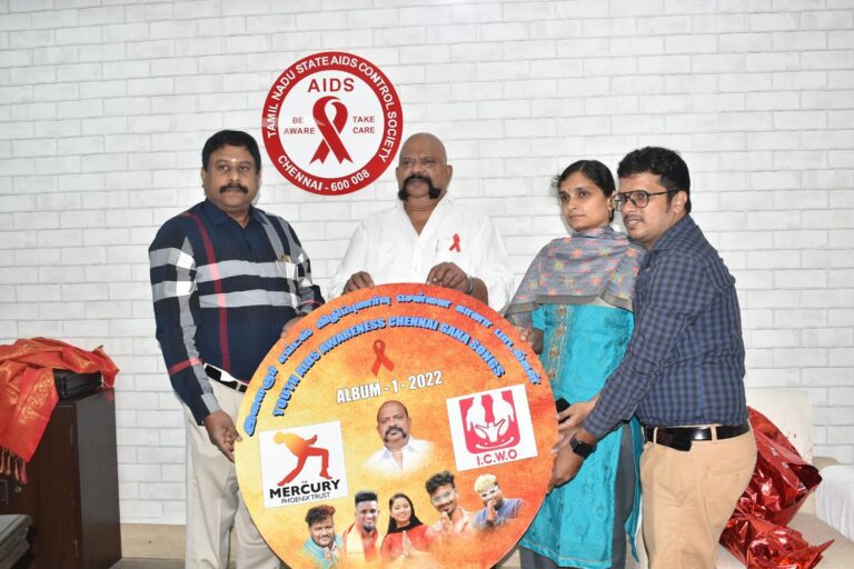 World AIDS Day 2022 Release of Audio Album-1 title Youth AIDS Awarenessq Chennai Gaana Songs