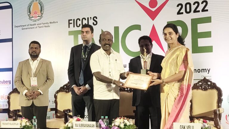 Meenakshi Mission Hospital Bags ‘Best Multi Super Speciality Hospital 2022’ at the 14th Edition of TANCARE 2022