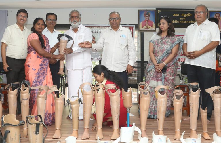 70thBirthday Celebrations of M.K. Stalin, Adinath Jain Trust, empowers 600 differently abled and underprivileged people with free prosthetic aids worth Rs. 30 Lakhs 
