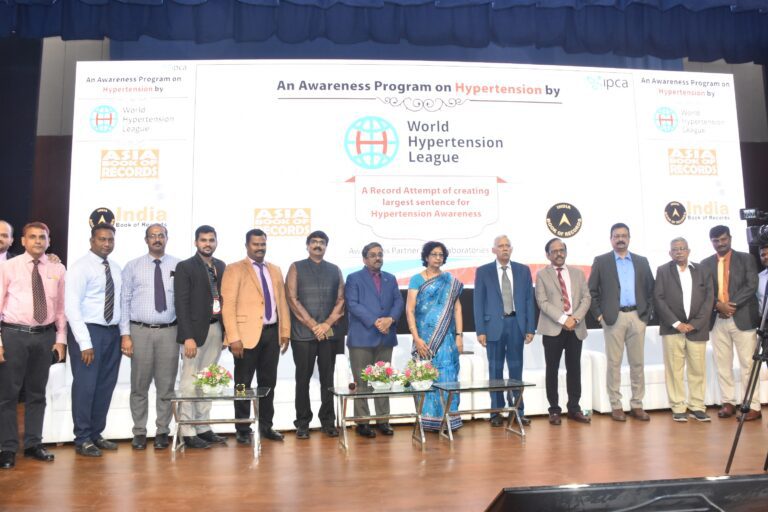 The World hypertension League (WHL) Conducts Mega Awareness Programme in partnership with IPCA 
