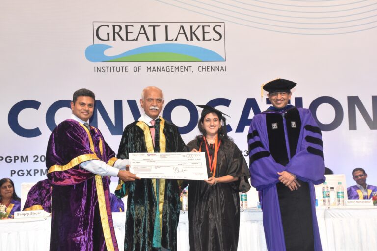 Great Lakes Chennai 19th Convocation presided by Dr. B V R Mohan Reddy, Founder Chairman and Member of Board at Cyient