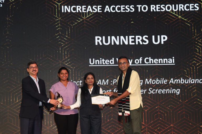 Tamil Nādu’s ‘The United Way of Chennai, Wins Bridgestone India’s Mobility Social Impact Awards 2023
