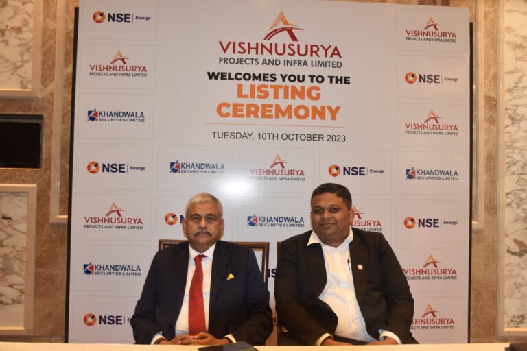 Vishnusurya Projects IPO Lists on NSE Emerge; Raises about Rs. 50 Crore