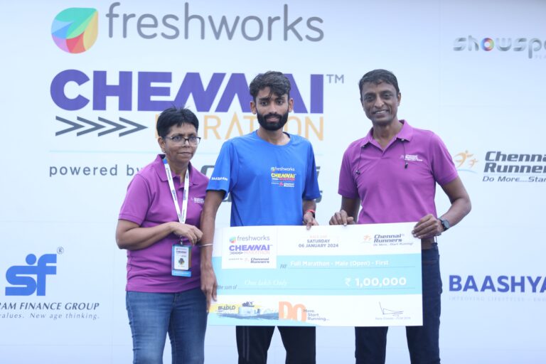 Abhishek Soni and Sheilah Jepkorir win the Freshworks Chennai Men’s and Women’s Full Marathon 2024 powered by Chennai Runners 