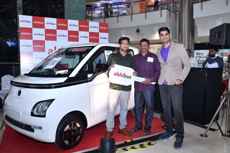 AbhiBus announces the lucky winner for the Win a Car campaign!