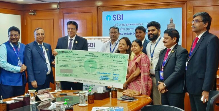 Eye Research Centre Gets SBI’s CSR Funding for Its Community Outreach Program