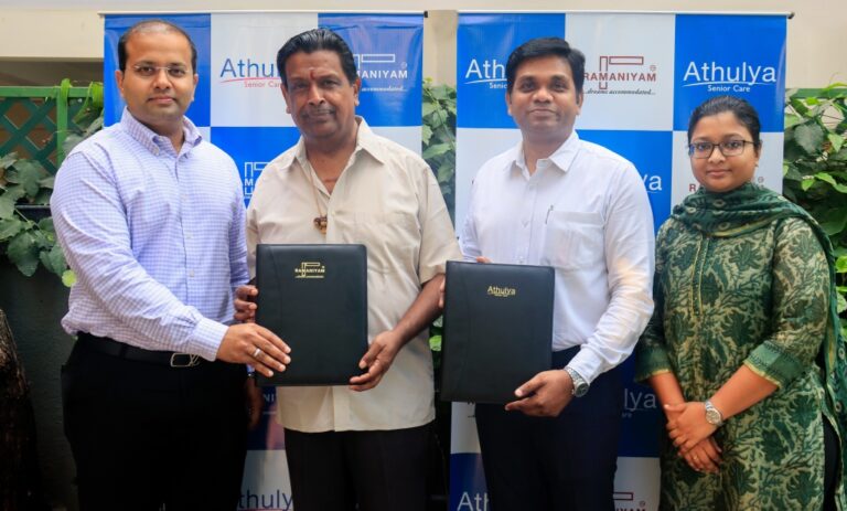 Athulya Senior Care collaborates with Ramaniyam Real Estates to create 1000 beds Senior Care Infrastructure in Chennai