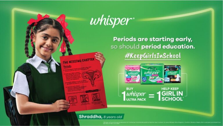 Whisper teaches young girls – Periods ka matlab healthy hai aap!