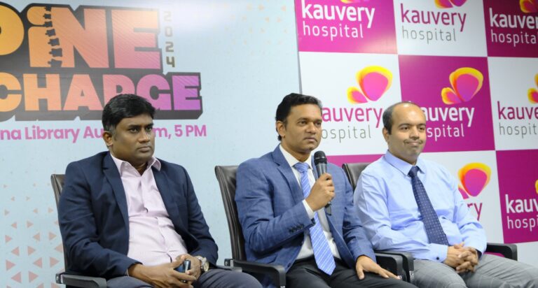 Spine Recharge an Initiative by Kauvery Hospital aims to create awareness on back and neck pain management