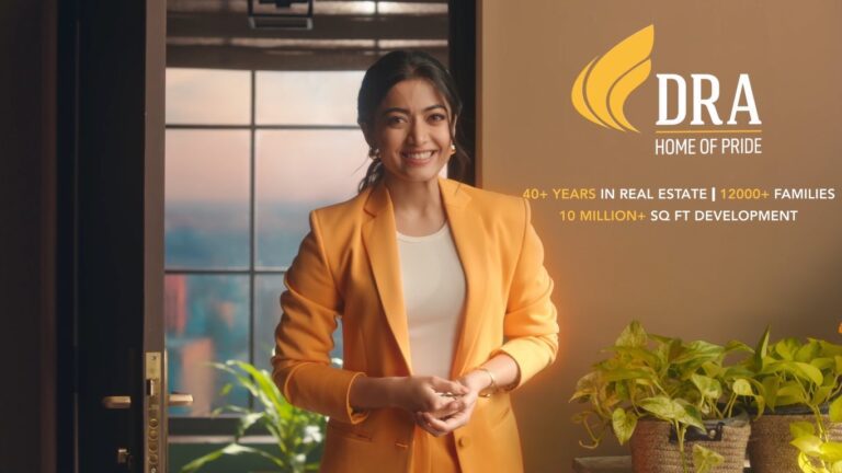 Real Estate Player DRA Onboards Rashmika Mandanna as its First Ever Brand Ambassador for its Refreshed Brand Philosophy – “Home of Pride”