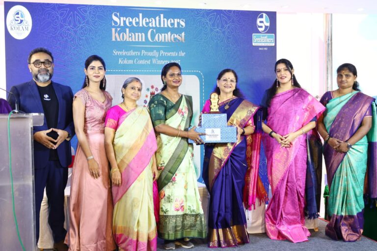 SREELEATHERS CELEBRATES TAMIL CULTURE WITH GRAND PRIZE CEREMONY FOR ‘ONLINE SELFIE KOLAM CONTEST’