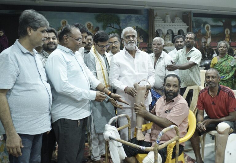 Adinath Jain Trust, Chennai empowers 600 differently abled & underprivileged people with free prosthetic aids worth Rs. 30 Lakhs