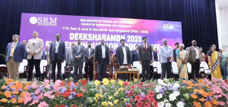 SRMIST Hosts Grand Induction Ceremony, Welcoming Future Changemakers to the Faculty of Engineering & Technology