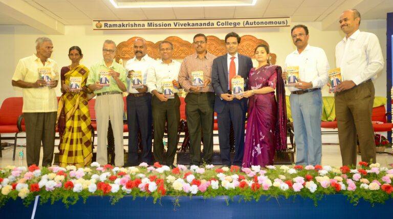 From the Womb to the Collector” Dr. V. Ram Prasath Manohar, I.A.S., emphasized that his book