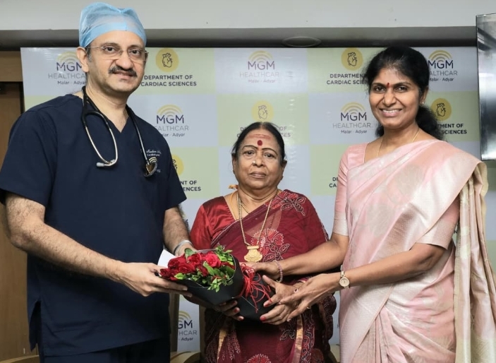 MGM Healthcare Malar, Adyar performs India’s First Combined Minimally Invasive Cardiac Procedures: TAVI with Dual Chamber Leadless Pacemaker without Surgery