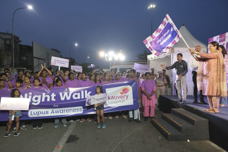 Kauvery Hospital Alwarpet Organises Night Walk for Lupus Awareness