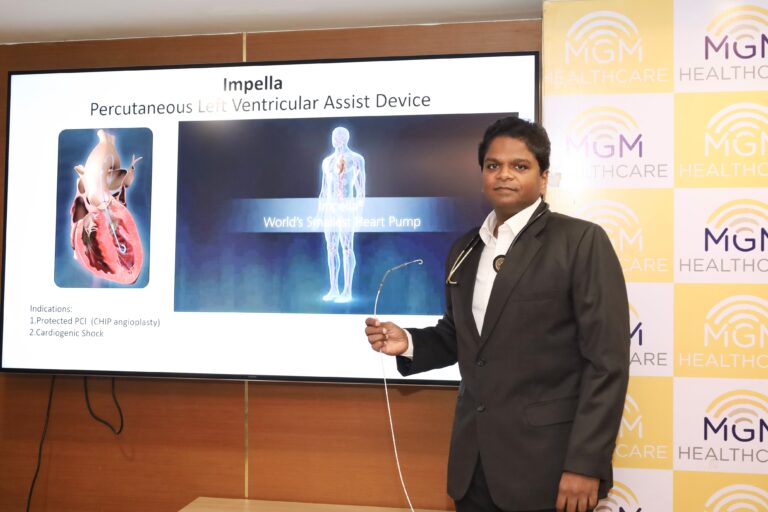 Life-saving emergency angioplasty successfully performed with advanced heart support technology