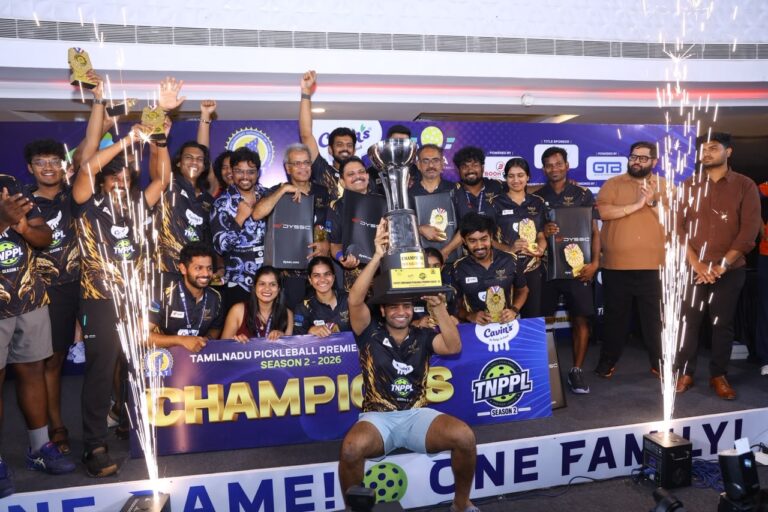 Twin Eagles Hosur lift Cavin’s TNPPL Season 2 title; DYSSC equips the podium as Official Paddle Partner