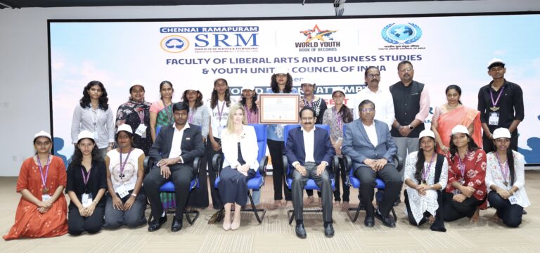 SRM Ramapuram Makes a World Record Attempt to Promote Sustainable Fashion and Textile Upcycling