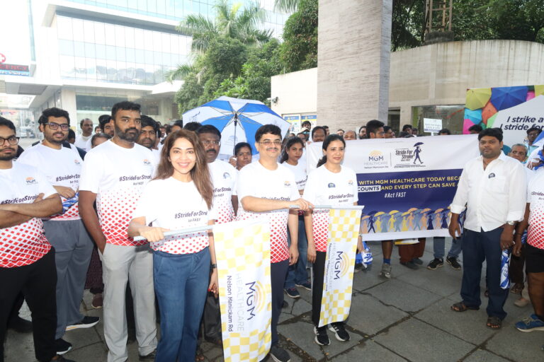 MGM Healthcare Organises ‘Stride for Stroke’ Umbrella Walkathon to Observe World Stroke Day